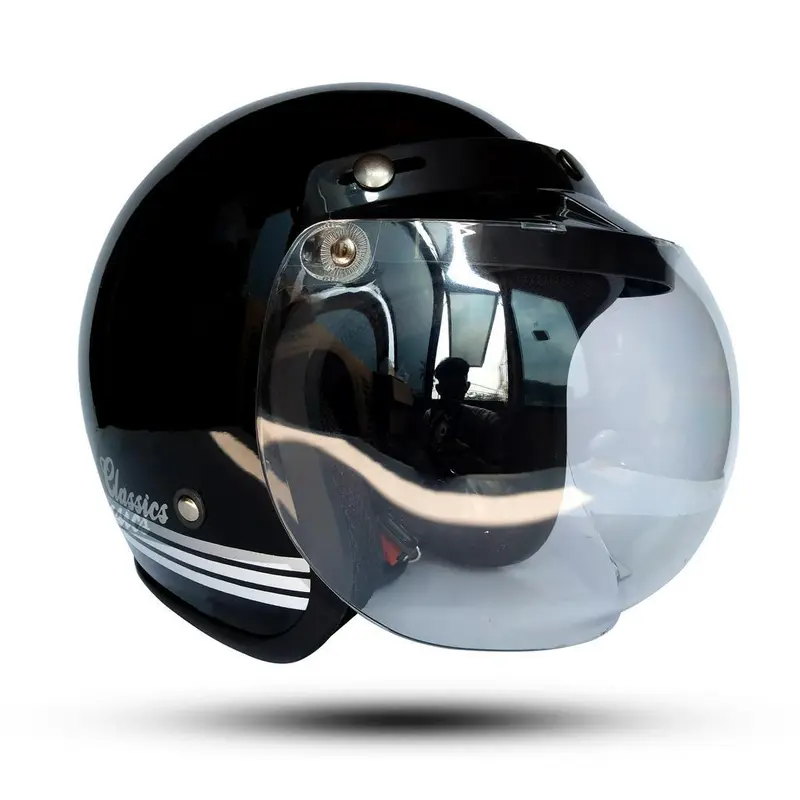 Helm Bogo Classic Full Leher / Helm Untuk Pria Dan Wanita Dewasa SNI Kaca 4