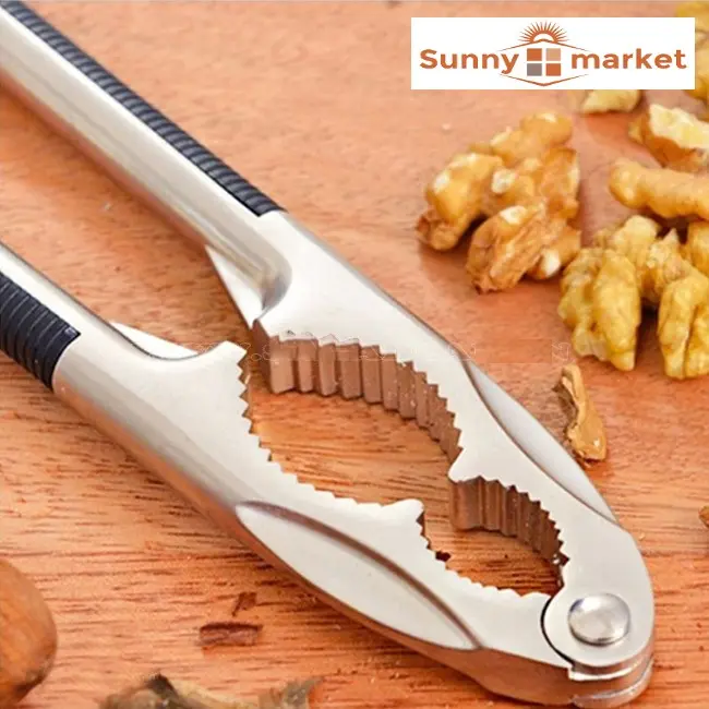 Kẹp càng cua inox cán bọc nhựa dài 16,5cm, Dụng cụ kẹp càng cua, ghẹ và tách các loại vỏ, hạt cứng bằng inox cao cấp 3