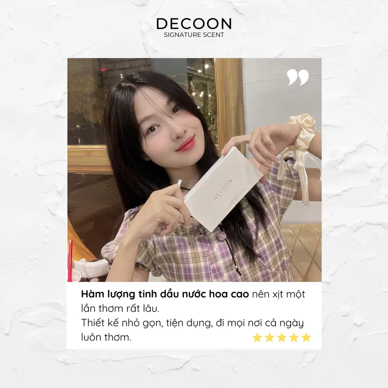 Tinh Dầu Nước Hoa DECOON De Lab 13 - Dạng Xịt 10ml - Sang Trọng, Độc Đáo, Riêng Biệt, Không Đại Trà Xịt Thơm Perfume Nữ  Women Cosmetic 4