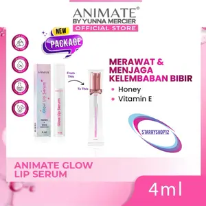Animate Glow Lip Serum melembapkan bibir lips ANIMATE animate lip serum 4ml