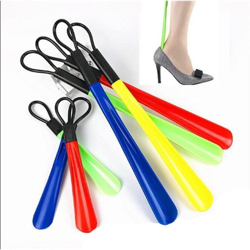 Product Introduction of Mobility Aid Long Handled Shoe Horn Plastic Colorful Shoehorn 49.5cm Shoe Remover Pregnant Elderly 8