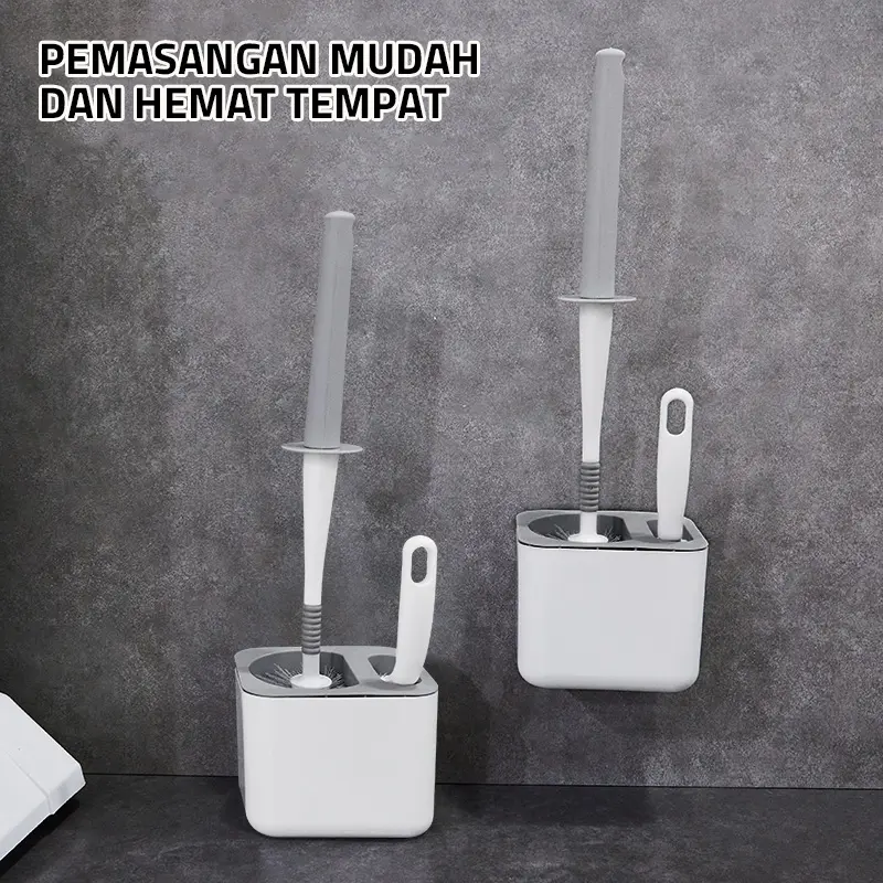 GM Bear Sikat WC (2 in 1) Kepala Bulat 2039 - Toilet Brush 2in1 Gagang 4