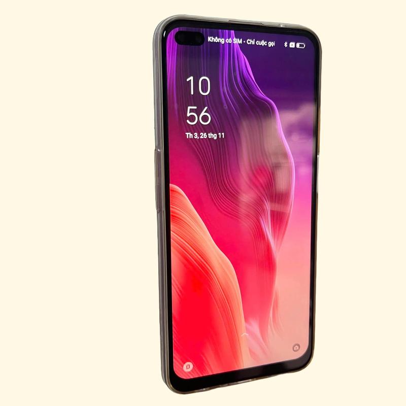 Điện Thoại Op Reno 4Z 5G cấu hình khủng ram 8/256G, màn hình siêu mượt, chụp hình nét. Đầy đủ hộp, sạc, cường lực. Bảo hành 1 năm. Phone 2 sim Kem Smartphone. smartphone  giare