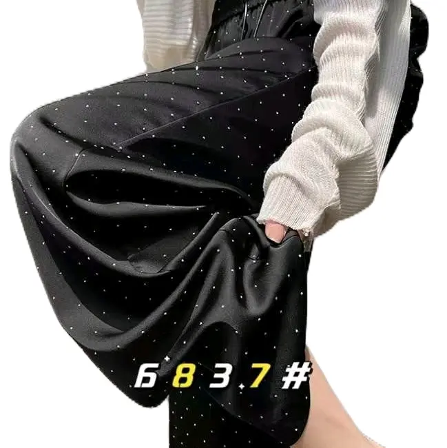 Quần Suông Bling Bling Đá siêu mềm Nữ Women Pants Voi