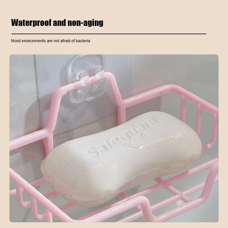 Kotak Sabun Dinding Tanpa Pengeboran, Tempat Sabun Kamar Mandi, Kotak Sabun dengan Pengeringan Sederhana