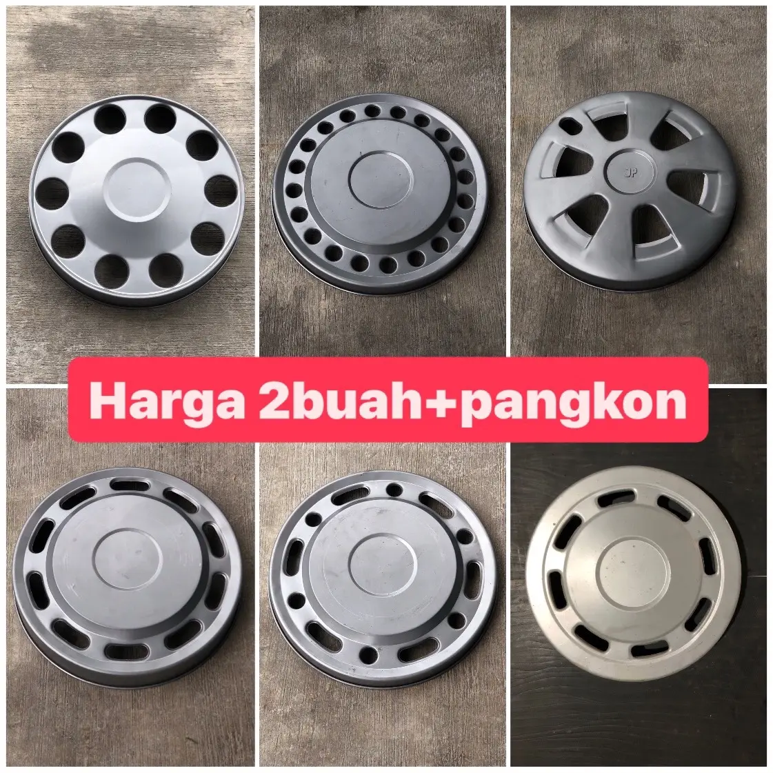 Dop truk plat besi R15 dan 16 (2pcs)