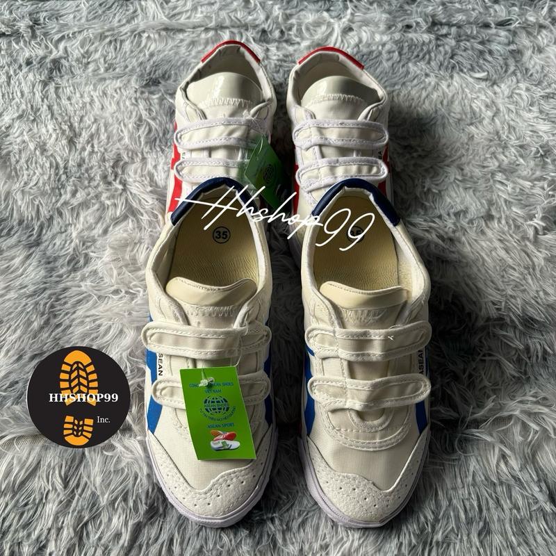 Chọn size giày = size dép quai hậu chân bè thì tăng lên 1 size Giày Bata Dán Cho Học Sinh Chuẩn Bị Mùa Khai Giảng - Size Từ 29 Đến 37 - Shoes Sneaker Đế Bằng