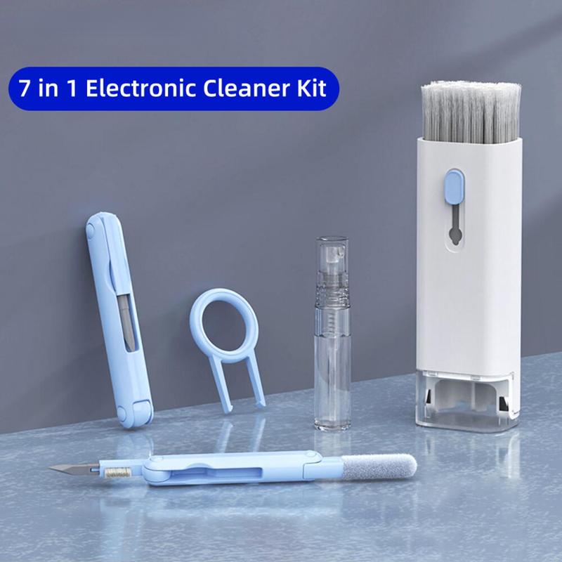 Multifunction 7-in-1 Keyboard Cleaning Brush Keyboard Computer Bluetooth Headset Dust Brush Cleaning Kit Airpod Cleaner