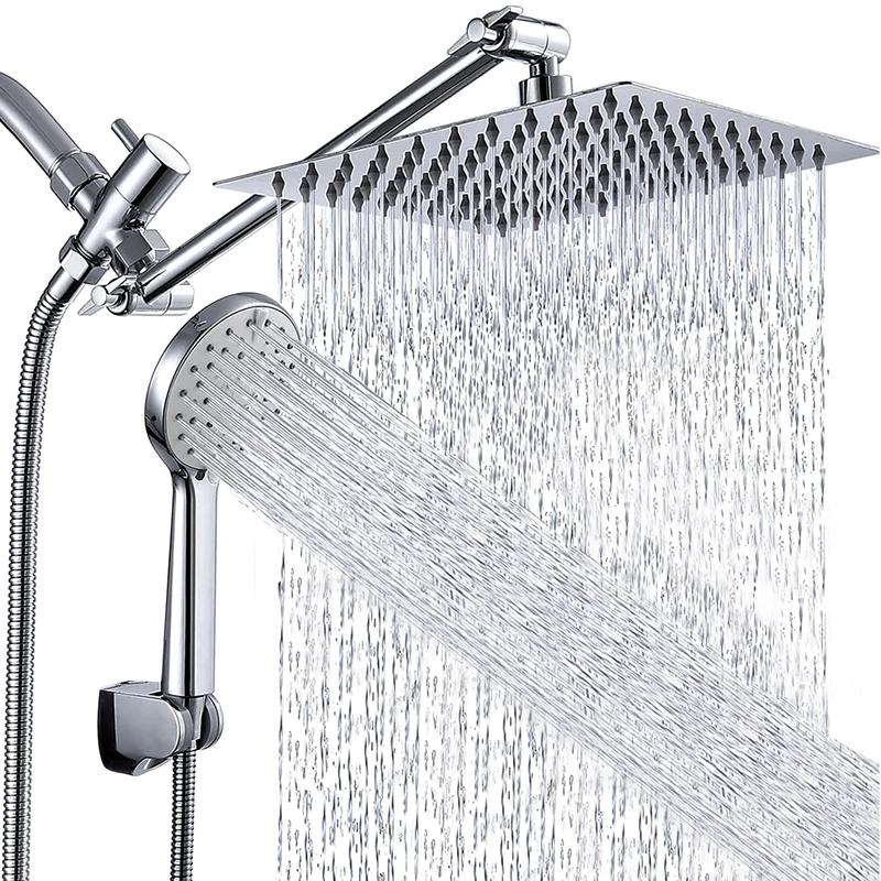 Senlesen Rain Shower Head with Handheld Shower Combo 8 inch High ...