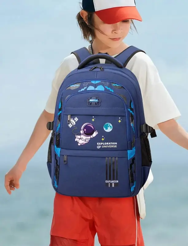 Tas Ransel Anak Cowok Kualitas Tinggi Tas Sekolah Model ASTRONOT Terbaru Backpack Fashion kekinian 5