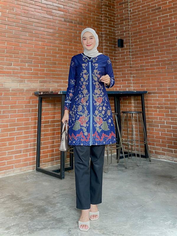 TUNIK BATIK 1429 WK 05.03 II TUNIK BATIK II PAKAIAN BATIK WANITA II BAJU BATIK WANITA 1