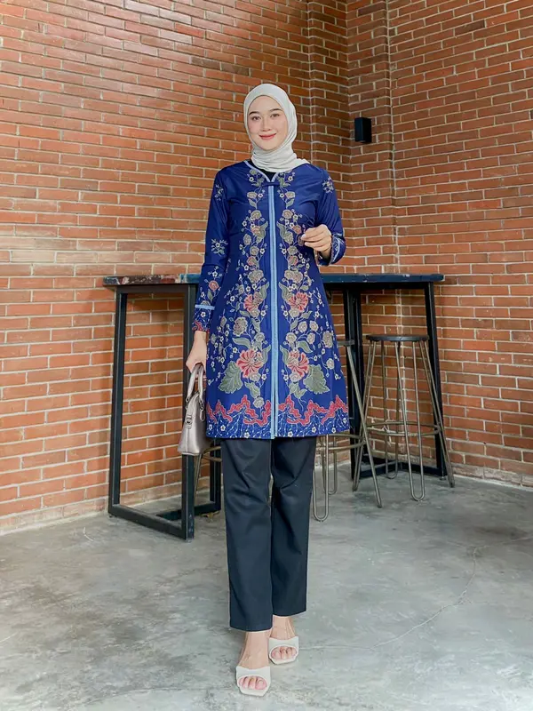 TUNIK BATIK 1429 WK 05.03 II TUNIK BATIK II PAKAIAN BATIK WANITA II BAJU BATIK WANITA 1