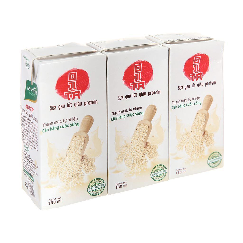 Sữa gạo lứt giàu protein 180ml ( 3*10 dây/ thùng)