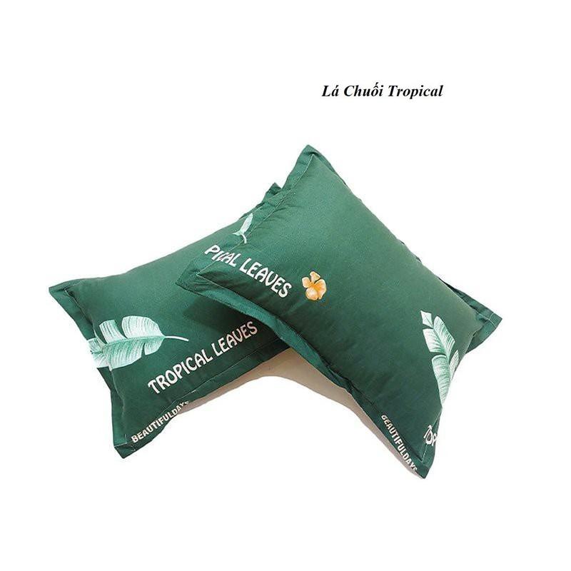 Gối nằm người lớn 40x60cm ruột bông êm ái, dày đẹp, thời gian sử dụng lâu dài, nhiều màu đẹp - có bán lẻ ruột trắng [LÁ CHUỐI]