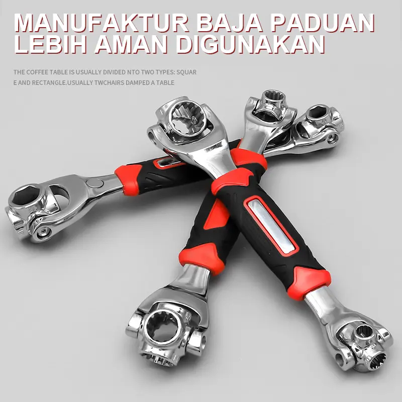 Kunci Pas Multifungsi 48 In 1 Tiger Wrench Kunci Universal Kunci Inggris Kunci Shock 8 In 1 5