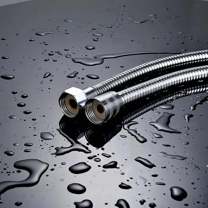 Stainless Steel Shower Hose, 3pcs Anti-kink & Leak-proof Shower Tube, High Pressure Resistance Shower Hose, Easy DIY Replacement Shower Equipment 2