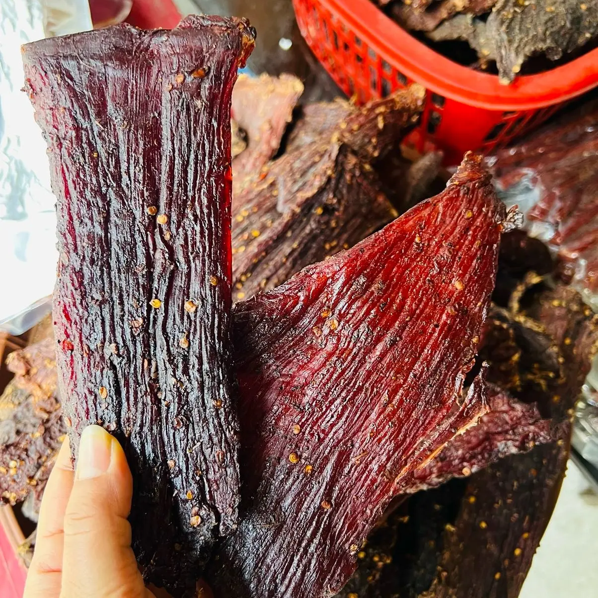 Gói[ 0,5kg thịt heo ] sấy gác bếp+chẳm chéo Ăn Vặt Food