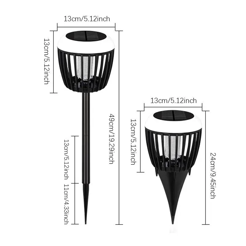 Solar Powered Mosquito Zapper Light, LED Landscape Lighting with UV Light & Mosquito Killer, Outdoor Lighting for Garden Patio Backyard Camping 1