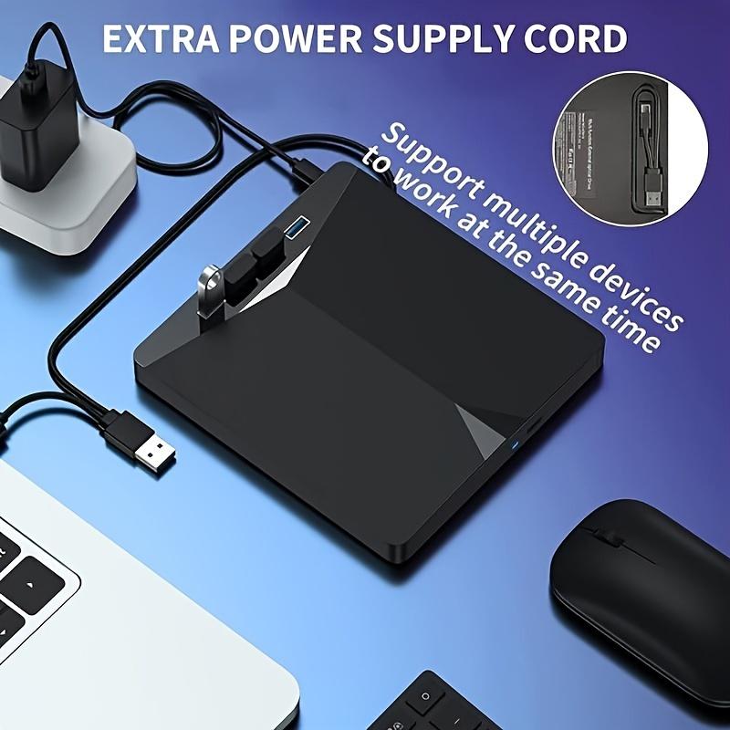Product Introduction of [7 In 1] External CD/DVD Drive For Laptop, USB 3.0 Type C DVD Player Portable CD/DVD Burner, CD ROM External DVD Optical Drive Compatible With Laptop Desktop PC Windows 11/10/8/7 Linux OS 1