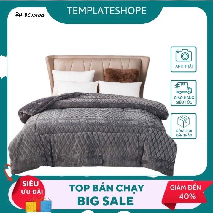 Chăn Nỉ Lông Cừu COCO Siêu Ấm [Chính Hãng] Mền COCO Dày Mịn, Kích Thước 2mx2m3, Nặng 4kg - Hàng Xuất Nhật