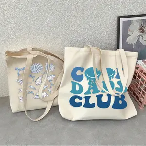 Legato Tas Tote Kanvas Pola Wajah Senyum Biru Sturdy Durable Tahan Deformasi Ukuran 30cm x 40cm & 25cm x 30cm Cocok untuk Kegiatan Sehari-hari Ringan dan Tahan Lama legato largo japonés