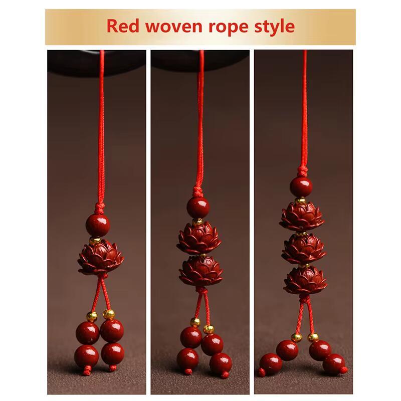 Product Introduction of Handmade Beaded Lotus Key Pendant Case Lanyard Art Culture Mobile Phone Chain Multi-style Travel Unisex Smartphone Cellphone Luxury 29