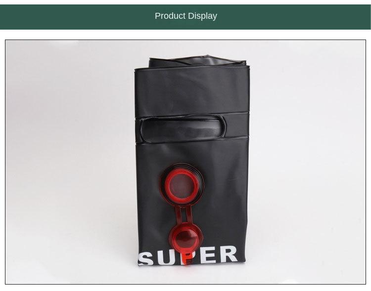 Product Introduction of Outdoor Camping Shower BagSolar Hot Water Bag Portable Outdoor Shower and Shower Cool Shower Water Storage Bag 7