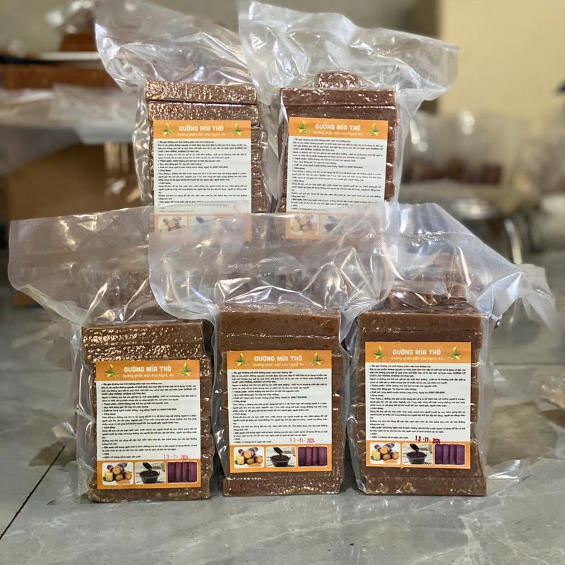 Combo 5kg Đường Mía Thô Đường Phên Mật Mía Nghệ An Sản Xuất Từ Mật Mía Nguyên Chất Thơm Ngon Ngọt Lành Không Chất Phụ Gia Bảo Quản - Túi 1kg