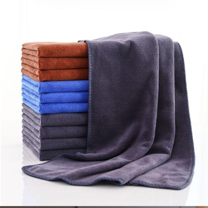  Khăn Lau Nhà Giẻ Lau Thấm Hút Nước Dày Không Rụng Lông Rửa Xe Lau Sàn Kính Nhà Bếp Làm Sạch 