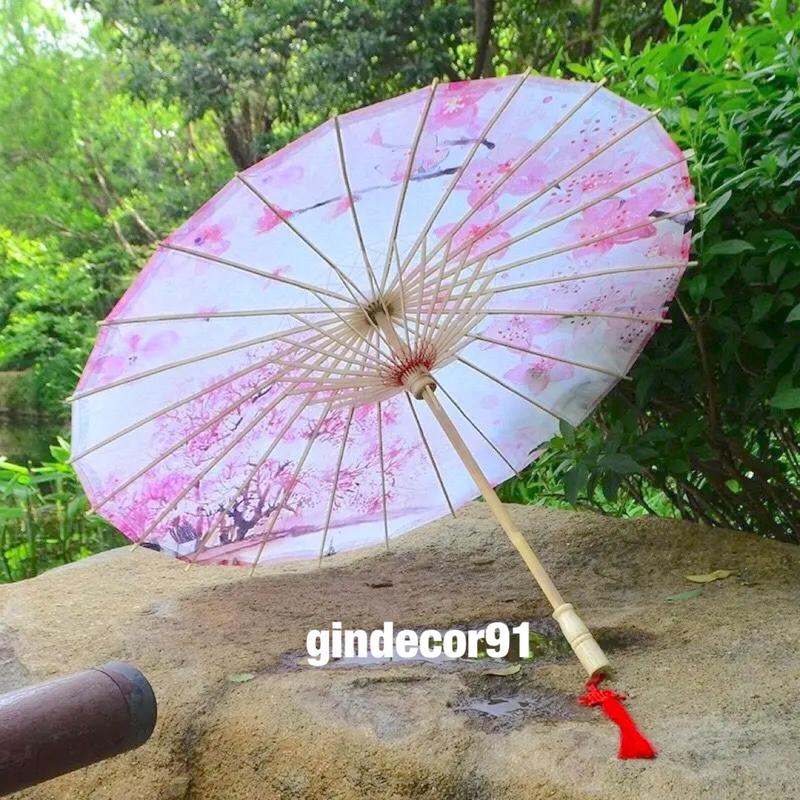 ( Hoả tốc giao liền)(CÓ SẴN) Ô Dù Cổ Trang Trung Quốc Phong Cách Cổ Điển KÈM TÚI ĐỰNG Ô 2