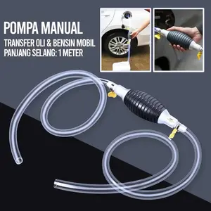 Pompa Tangan Sedot Air Minyak Bensin Oli Pompa Tangan Transfer Oli Mobil Oil Extractor 2 Clip