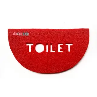 KESET TOILET SETENGAH LINGKARAN - keset kamar mandi - keset kaki lantai anti slip pvc coil mat