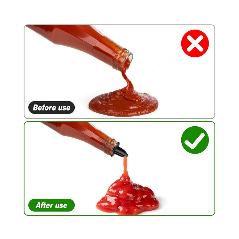 50PCS Bottle Pourers Syrup Pourer Pour Spouts Plastic Liquor Bottle Pourers with Rubber Pourers Dust Cap Covers 1