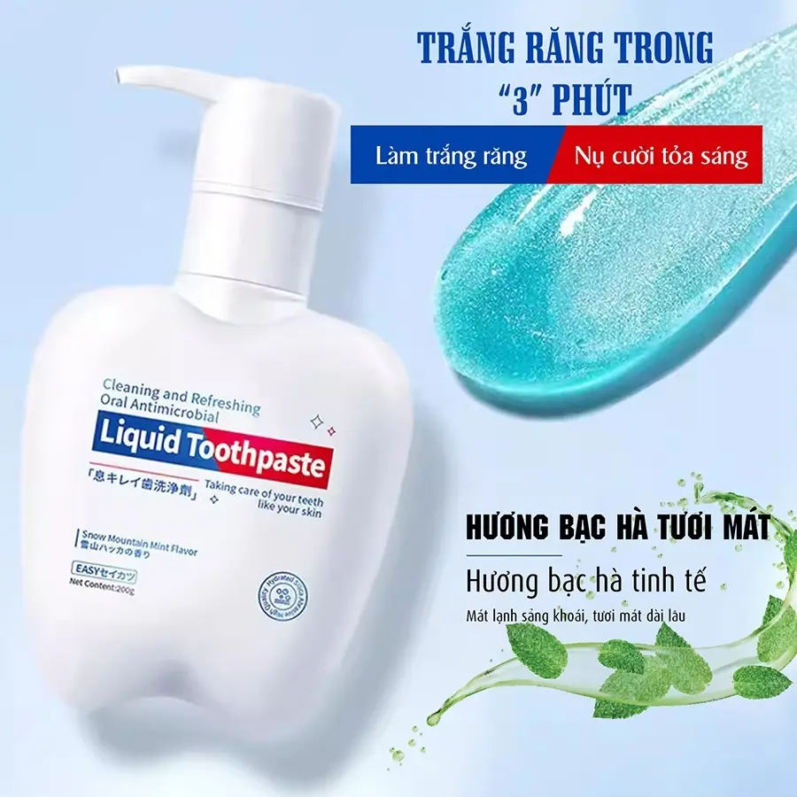 trắng  hơi thở thơm mát giảm Liquid Toothpaste 200g Nữ Women tặng capybara crest plus toothpaste sâu lớn người men  vi miệng sinh đánh bản nhật ガードハロー ban nhat  dan hrang thuốc  diệt tủy kem tẩy  vàng ố bàn chải  đánh  bột  làm sạch cao răng Trắng Răng