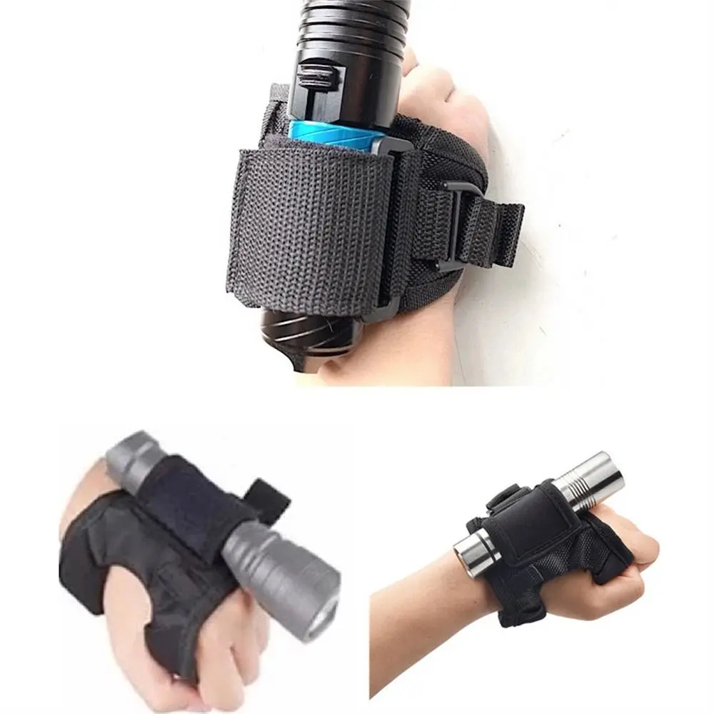Aksesori Menyelam, Fotografi Bawah Air, Sarung Lampu Suluh Nilon, Pelekap Lengan Tangan, Sarung Tangan Lampu Suluh Menyelam, Pemegang Lampu Suluh, Pemegang Obor LED, Sarung Tangan Tali Pergelangan Tangan