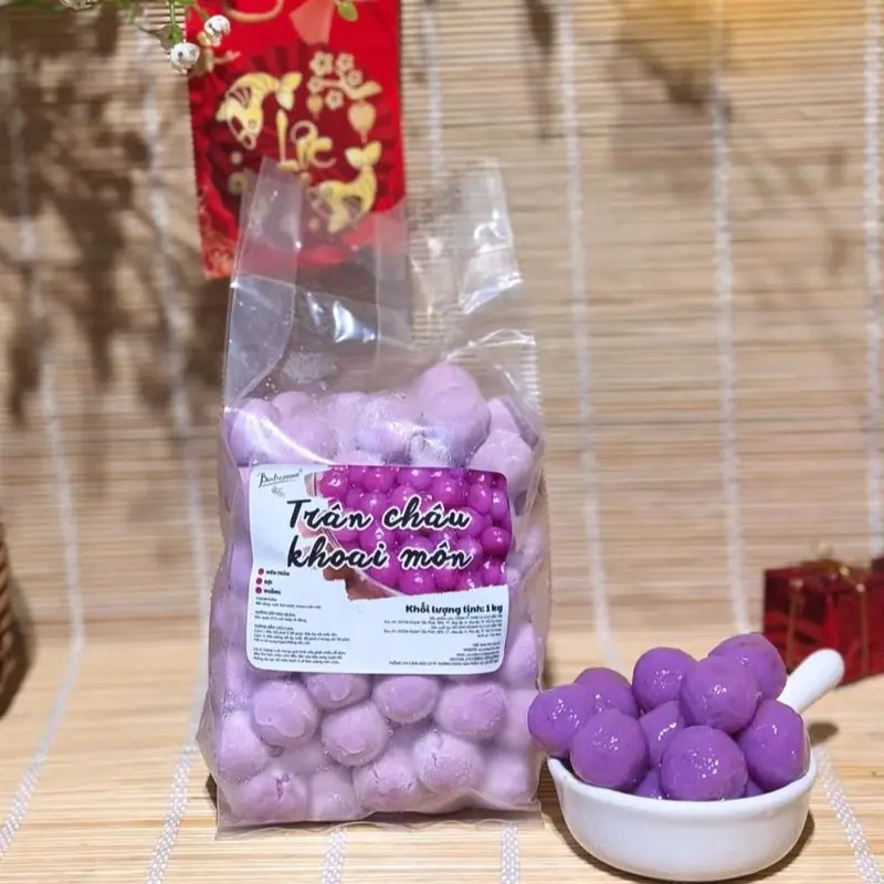 Trân châu Khoai Môn Viên To 1Kg - Topping Trà sữa, Chè 5