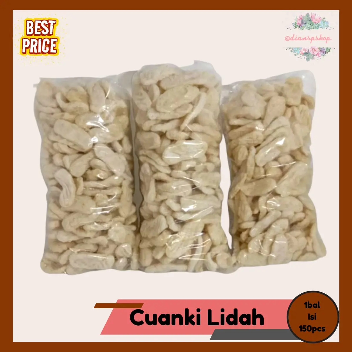 Cuanki Lidah 150pcs Free bubblewrap dan packing Dus Makanan Mie