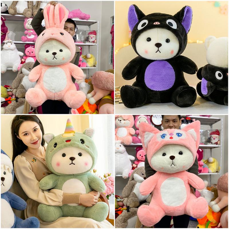 Gấu Bông Lena Thỏ Hồng và Lena Stick và Lena Hồ Ly (HÀNG NHẬP QC) Size 35cm-45cm-55cm-75cm
