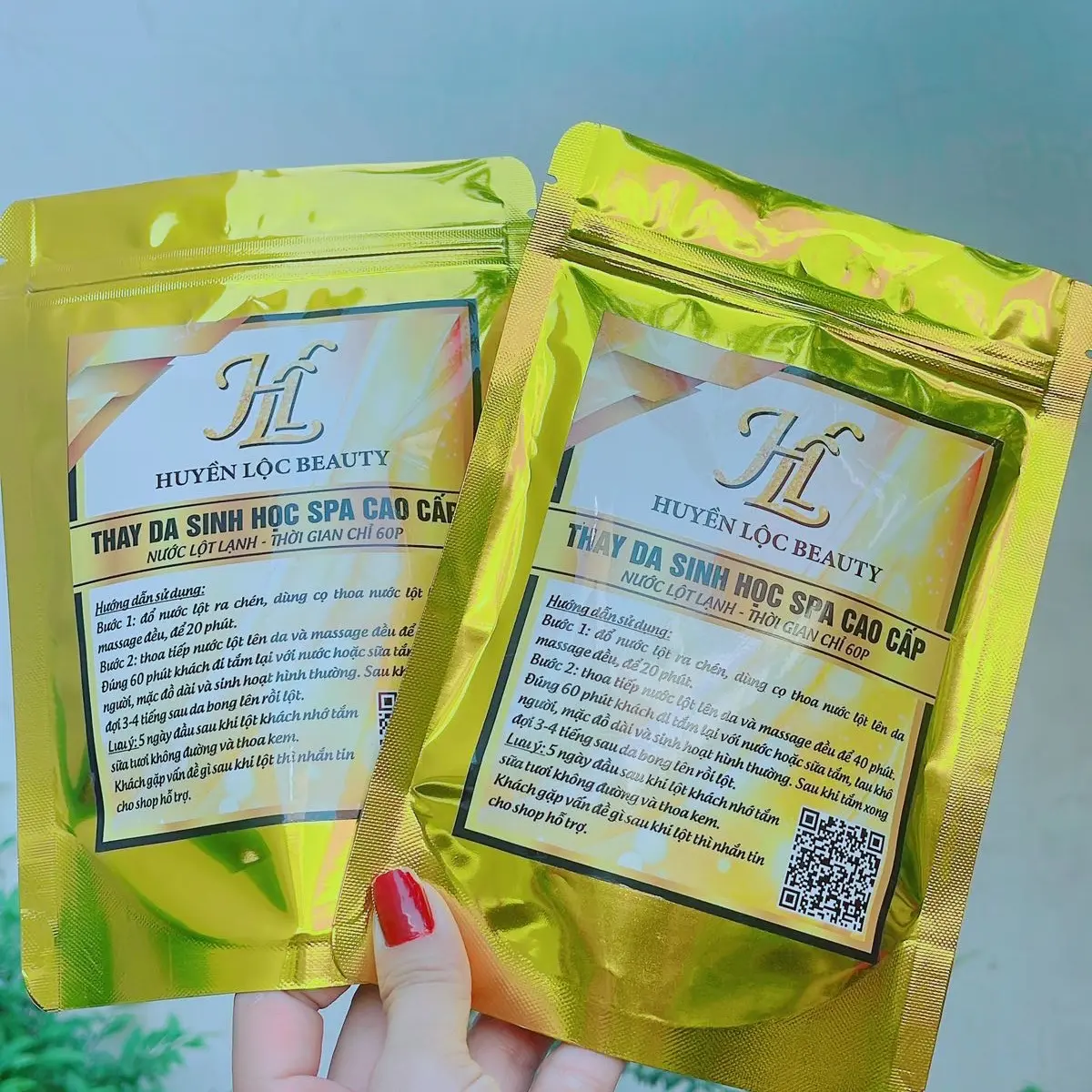 2 SÉT LỘT TAY CHÂN - THAY DA SINH HỌC CAO CẤP SPA - THỜI GIAN 60PHÚT ( lột duoc 2 tay và 2 chân )