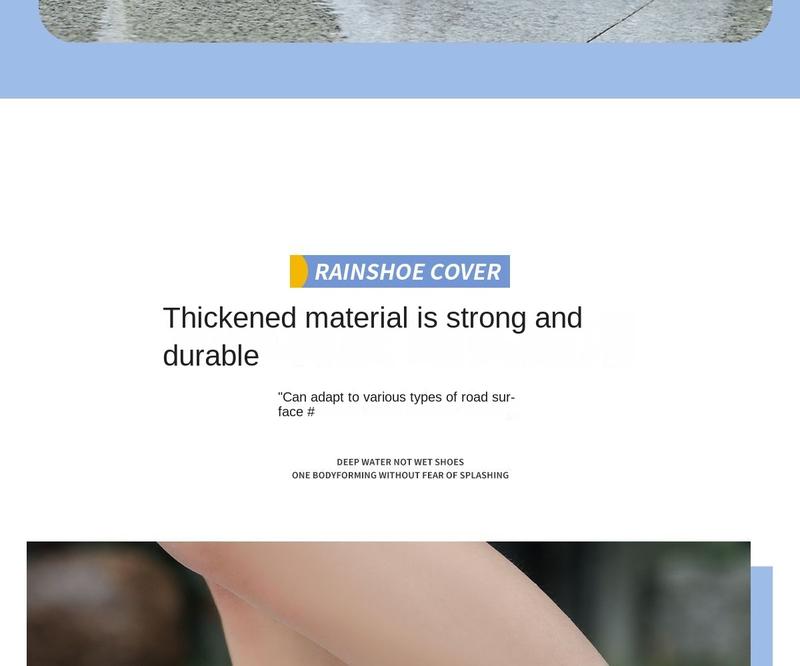 Product Introduction of Waterproof Rain Boots Cover-Unisex Thickened, Durable, Non-Slip Shoe Cover, Snow and Rain Proof 9