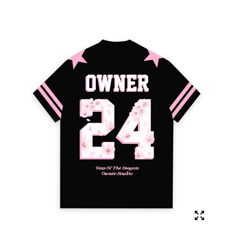 Áo Thun Hoa 24 Jersey, Chủ Sở Hữu, Dáng Rộng Vừa Vặn, Dành Cho Nam Và Nữ, 100% Cotton, Có Tên Và Số, Có Hộp, Có Thể Tùy Chỉnh 5