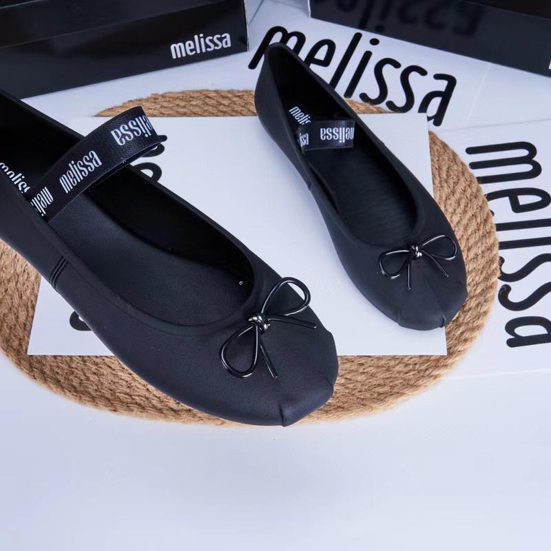 Product Introduction of Mellisa Melisa Bowknot Closed Toe Ballet Shoes Niche French Evening Style Grandma Shoes Beach Shoes Women's Single 16