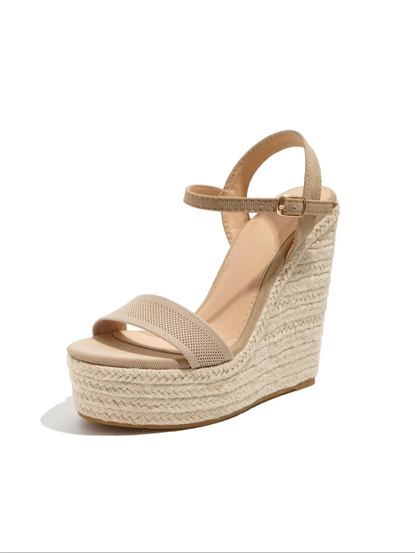 Women's Fashionable Braided Braid Design Wedge Sandals, Casual Versatile Platform Sandals for Summer, Lightweight Fashionable Wedge Sandals for Daily Wear