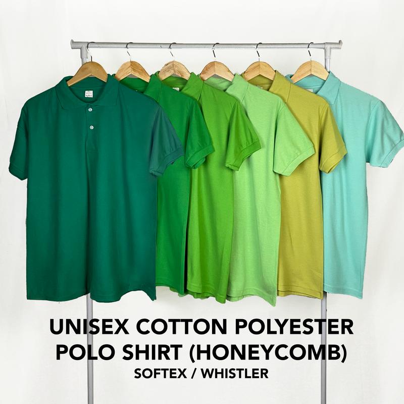 Unisex Plain Cotton Polyester Polo Shirt Collared | Softex Whistler ...