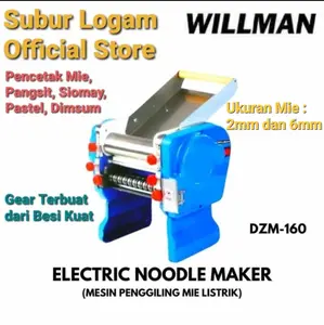 Willman DZM 160 Gilingan Mie Pangsit Pastel Dimsum Siomay 2 mm & 6 mm