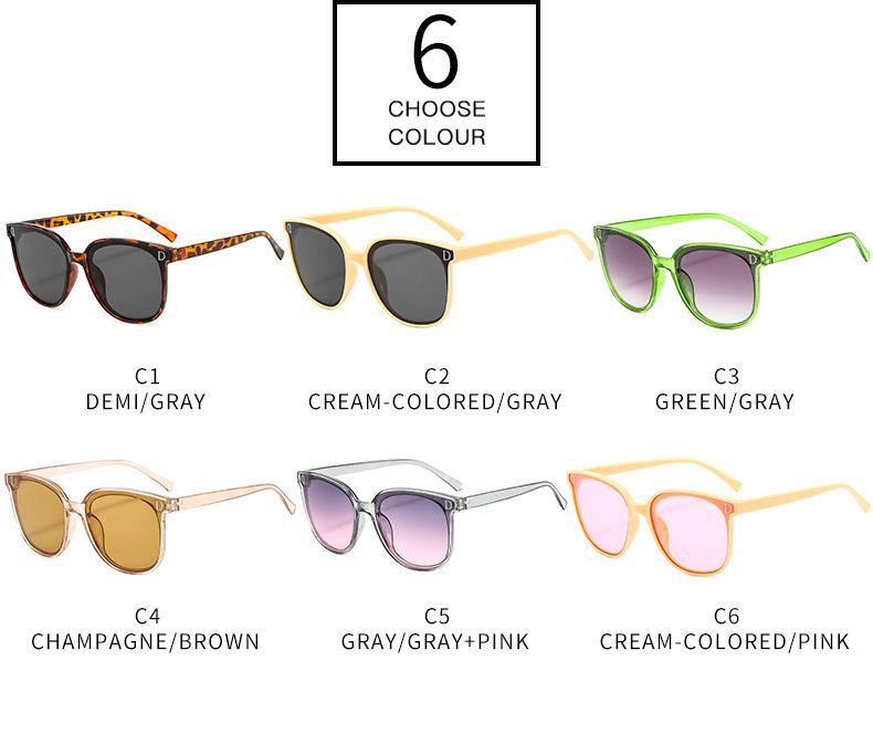 Product Introduction of European and American fashion sunglasses driving black frame face small glasses sunglasses women's sunshade glasses 4