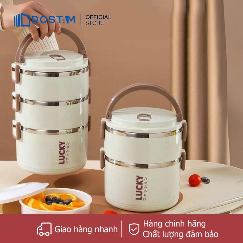 Hộp Cơm Giữ Nhiệt ROSTAM 3 Tầng Inox SUS304 An Toàn HC03 bentobox ...