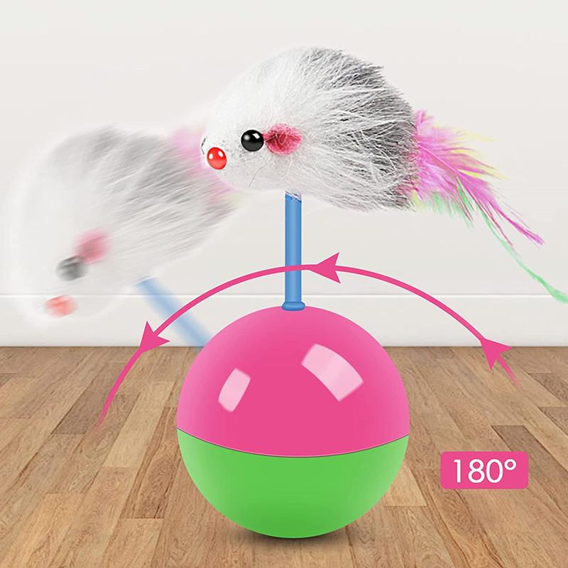 Product Introduction of New cat toys set Mouse not tumbler fun teasing cats and dogs self high toys pet supplies set of toys teasing cat toys 7