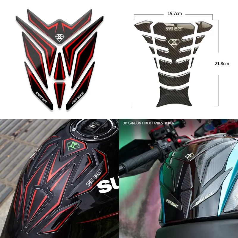 Tem Decal, tem xương cá vân carbon cao cấp dán chống bình xăng trầy, ốp bình xăng xe máy, ô tô, mô tô PKL