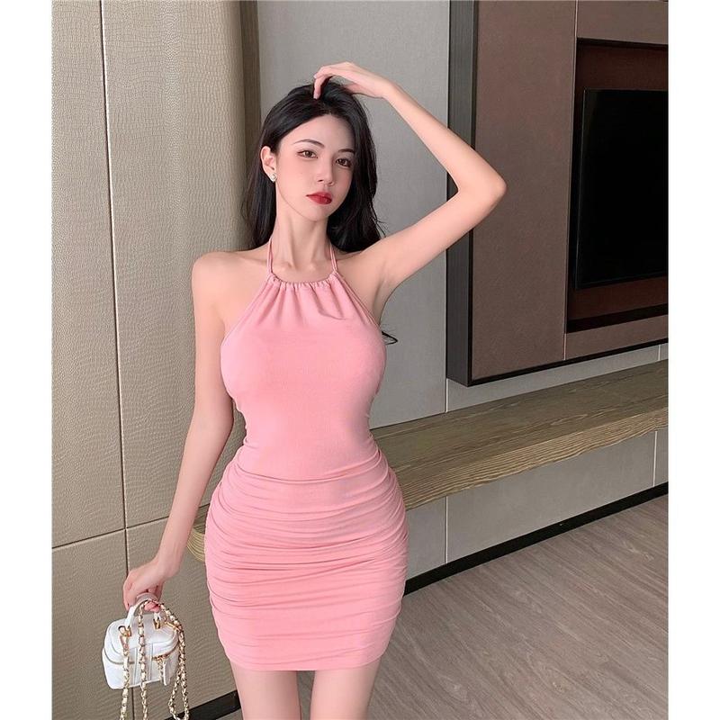 Váy Hai Dây Nhỏ Váy Bodycon, Hàng Mới Về Năm 2025, Bó Sát Vừa Vặn, Phong Cách Mùa Hè, Thiết Kế Dễ Thương Và Gợi Cảm, Nữ Thuần Khiết, Cô Gái Nóng Bỏng, Bó Sát, Độc Đáo, Váy Gợi Cảm 6